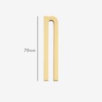 AMYTHUS Lettere in ottone massiccio satinato