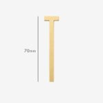 AMYTHUS Lettere in ottone massiccio satinato