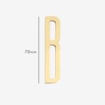 AMYTHUS Lettere in ottone massiccio satinato