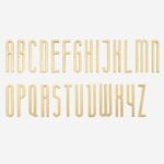 AMYTHUS Lettere in ottone massiccio satinato