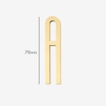 AMYTHUS Lettere in ottone massiccio satinato