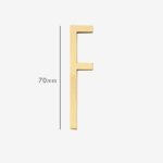 AMYTHUS Lettere in ottone massiccio satinato
