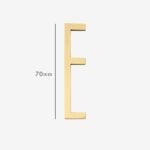 AMYTHUS Lettere in ottone massiccio satinato