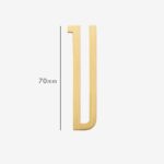 AMYTHUS Lettere in ottone massiccio satinato