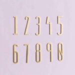 AMYTHUS Satijn massief messing cijfers