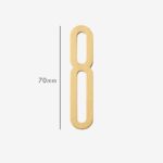 AMYTHUS Satijn massief messing cijfers