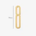 AMYTHUS Satin Solid Brass Numbers