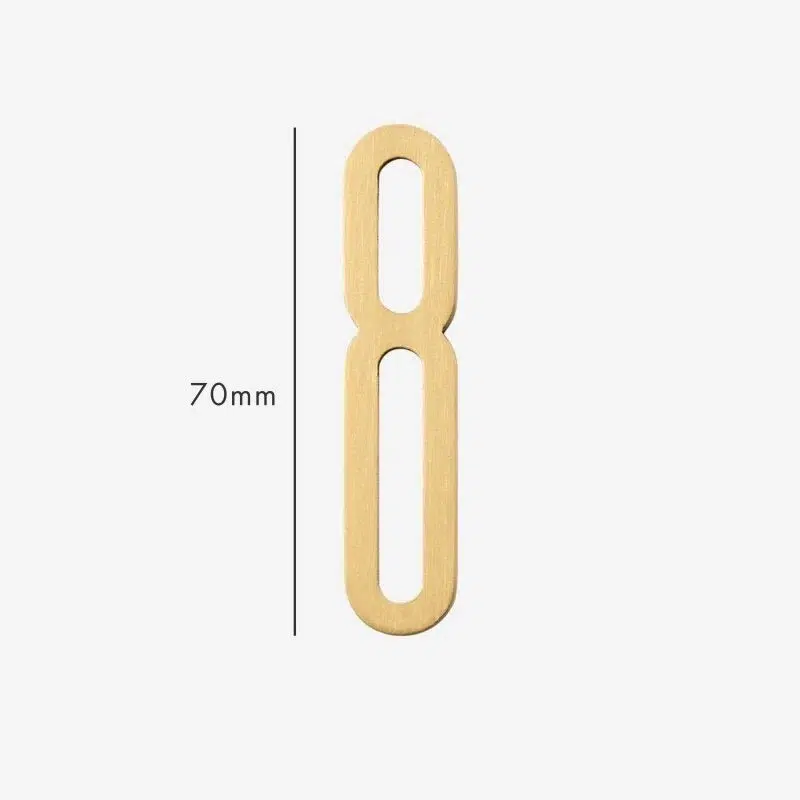 AMYTHUS Satin Solid Brass Numbers 21 AMYTHUS Satin Solid Brass Numbers
