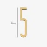 AMYTHUS Satin Solid Brass Numbers