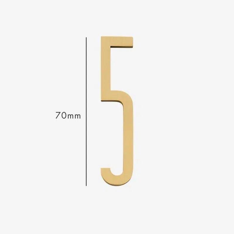 AMYTHUS Satin Solid Brass Numbers 18 AMYTHUS Satin Solid Brass Numbers