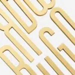 AMYTHUS Satin Solid Brass Numbers