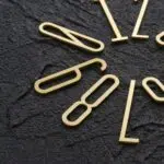 AMYTHUS Satin Solid Brass Numbers