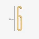AMYTHUS Satin Solid Brass Numbers