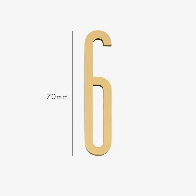 AMYTHUS Satin Solid Brass Numbers 19 AMYTHUS Satin Solid Brass Numbers