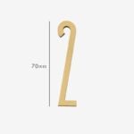 AMYTHUS Satijn massief messing cijfers