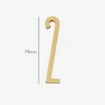 AMYTHUS Satin Solid Brass Numbers