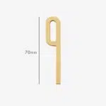 AMYTHUS Satin Solid Brass Numbers