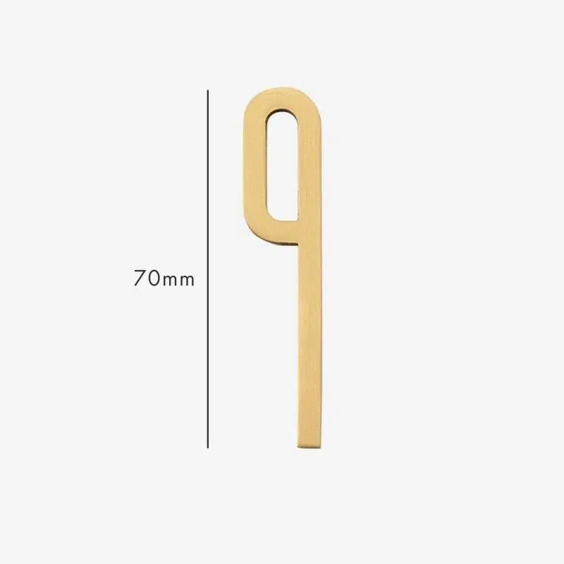 AMYTHUS Satin Solid Brass Numbers 22 AMYTHUS Satin Solid Brass Numbers