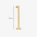 AMYTHUS Satin Solid Brass Numbers