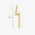 AMYTHUS Satin Solid Brass Numbers