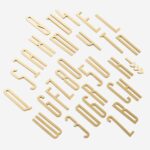 AMYTHUS Satijn massief messing cijfers