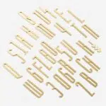 AMYTHUS Satin Solid Brass Numbers