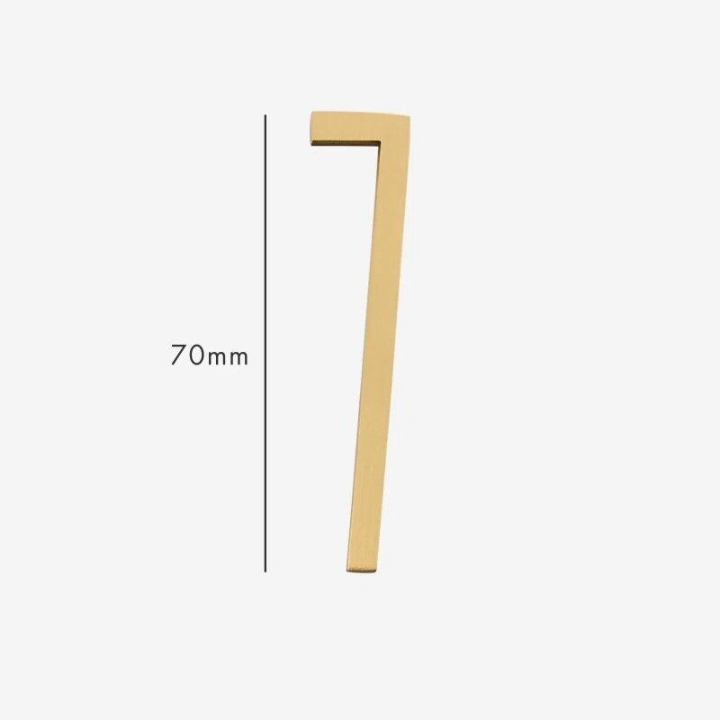 AMYTHUS Satijn massief messing cijfers