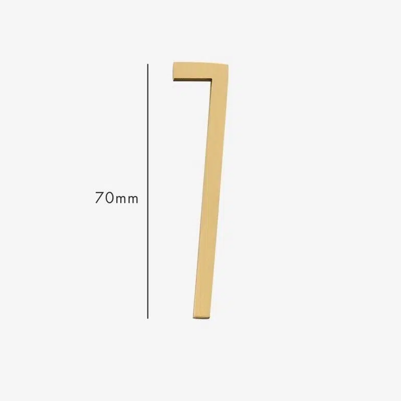AMYTHUS Satin Solid Brass Numbers 20 AMYTHUS Satin Solid Brass Numbers
