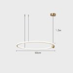 ANELLI Pendentif circulaire en laiton massif