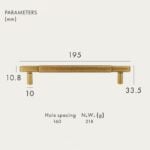 Tiradores de latón macizo AURUM