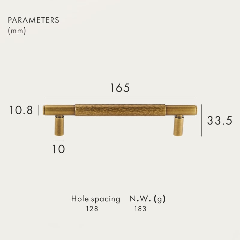 Tiradores de latón macizo AURUM