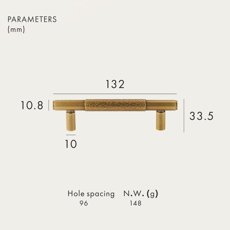 Tiradores de latón macizo AURUM