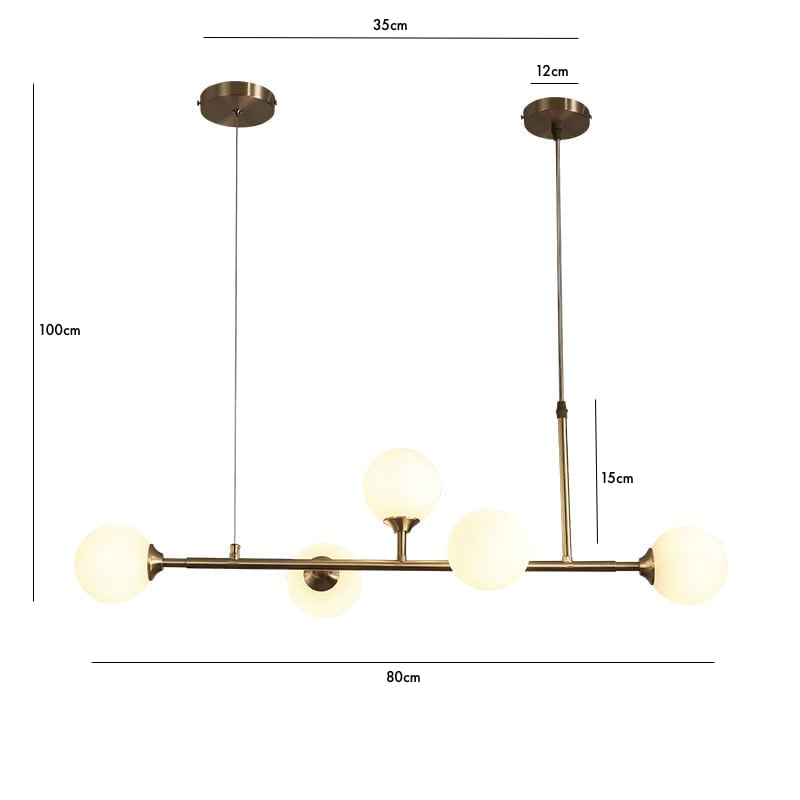 BALA Brass Chandelier