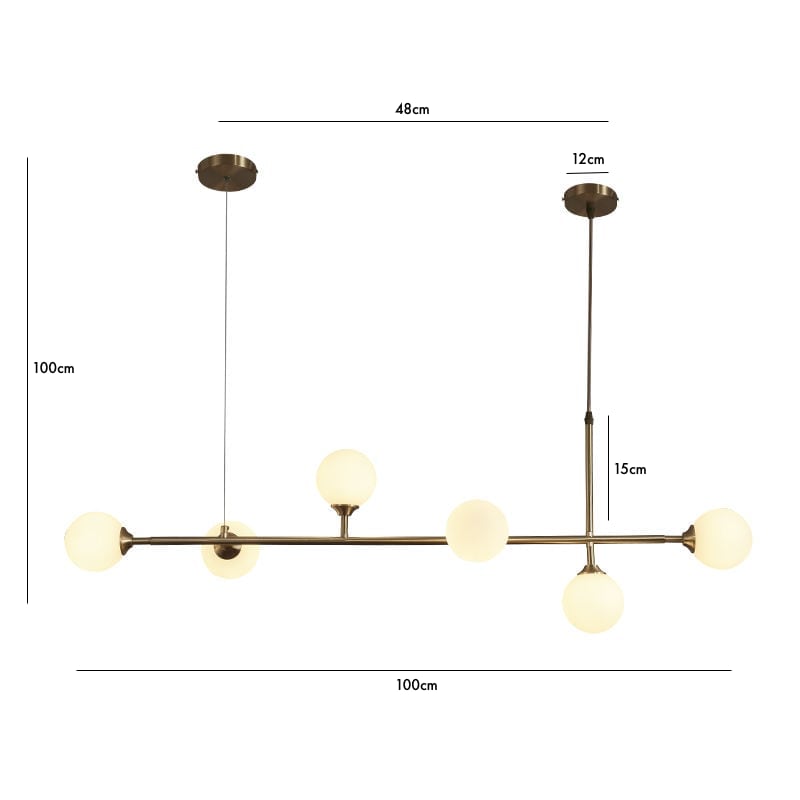 BALA Brass Chandelier