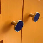 BEETHAM Solid Brass & Leather Furniture Knobs