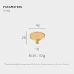 BEETHAM Solid Brass & Leather Furniture Knobs