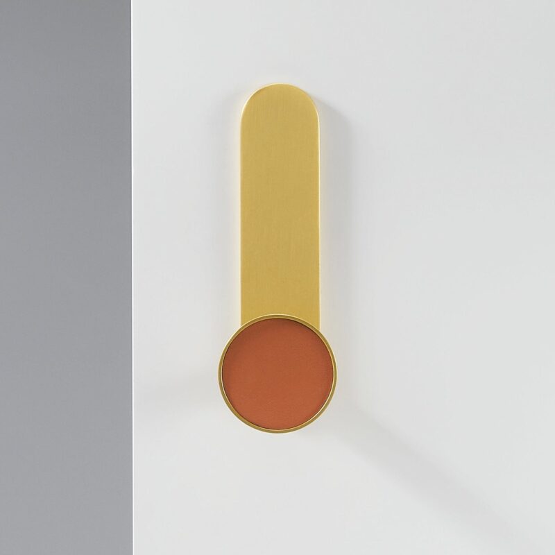 BEETHAM Solid Brass & Leather Wall Hooks 4 BEETHAM Solid Brass & Leather Wall Hooks