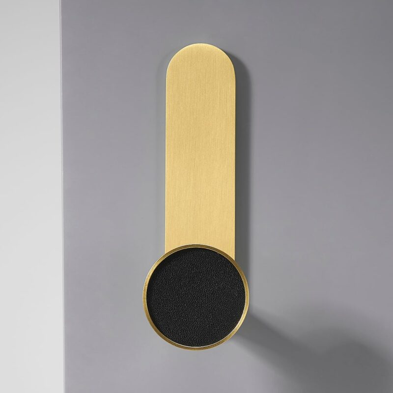 BEETHAM Solid Brass & Leather Wall Hooks 5 BEETHAM Solid Brass & Leather Wall Hooks
