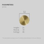 BRAZE Circular Brass Knobs