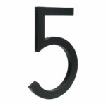 BROOKFIELD Matte Black Floating House Number Sign