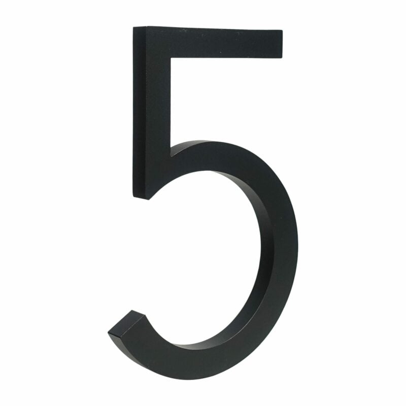 BROOKFIELD Matte Black Floating House Number Sign