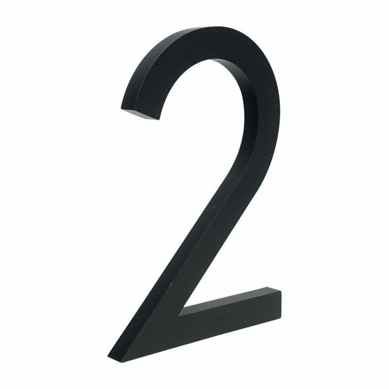 BROOKFIELD Matte Black Floating House Number Sign