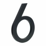 BROOKFIELD Matte Black Floating House Number Sign