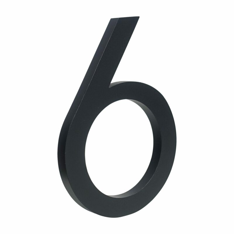 BROOKFIELD Matte Black Floating House Number Sign