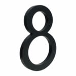 BROOKFIELD Matte Black Floating House Number Sign