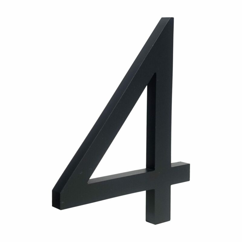 BROOKFIELD Matte Black Floating House Number Sign