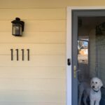 BROOKFIELD Matte Black Floating House Number Sign