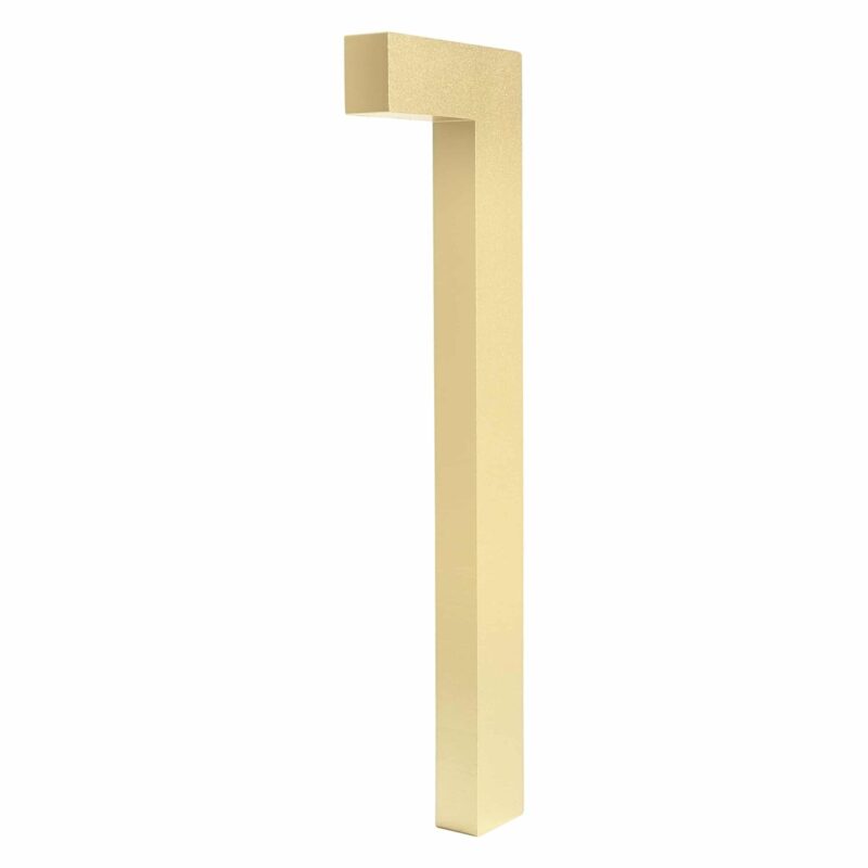 BROOKFIELD Satin Brass Floating House Number Sign