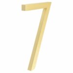 BROOKFIELD Satin Brass Floating House Number Sign
