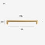 CANE Massief Messing Handvat